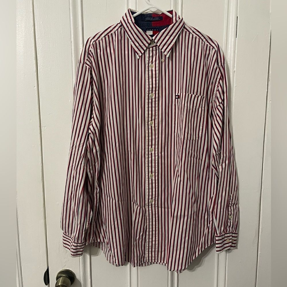 VINTAGE Tommy Hilfiger long sleeve button down